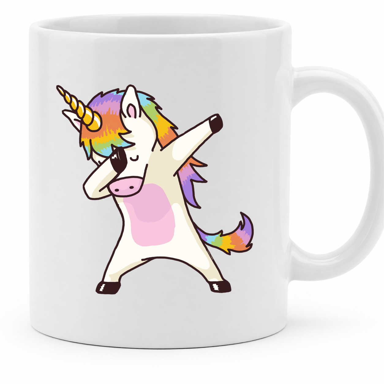 Dabbing Unicorn Shirt Dab Hip Hop Funny Magic - 11Oz - Main