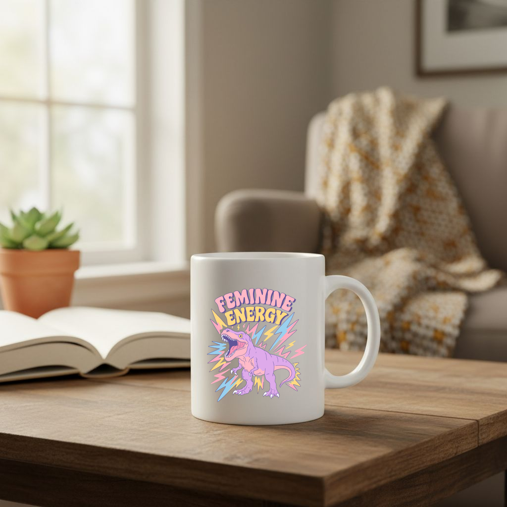Feminine Energy Dinosaur Power - 11Oz - Lifestyle02