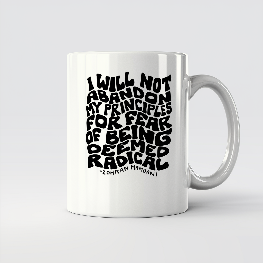 For Fear of Being Radical in Black - 11Oz - Main2