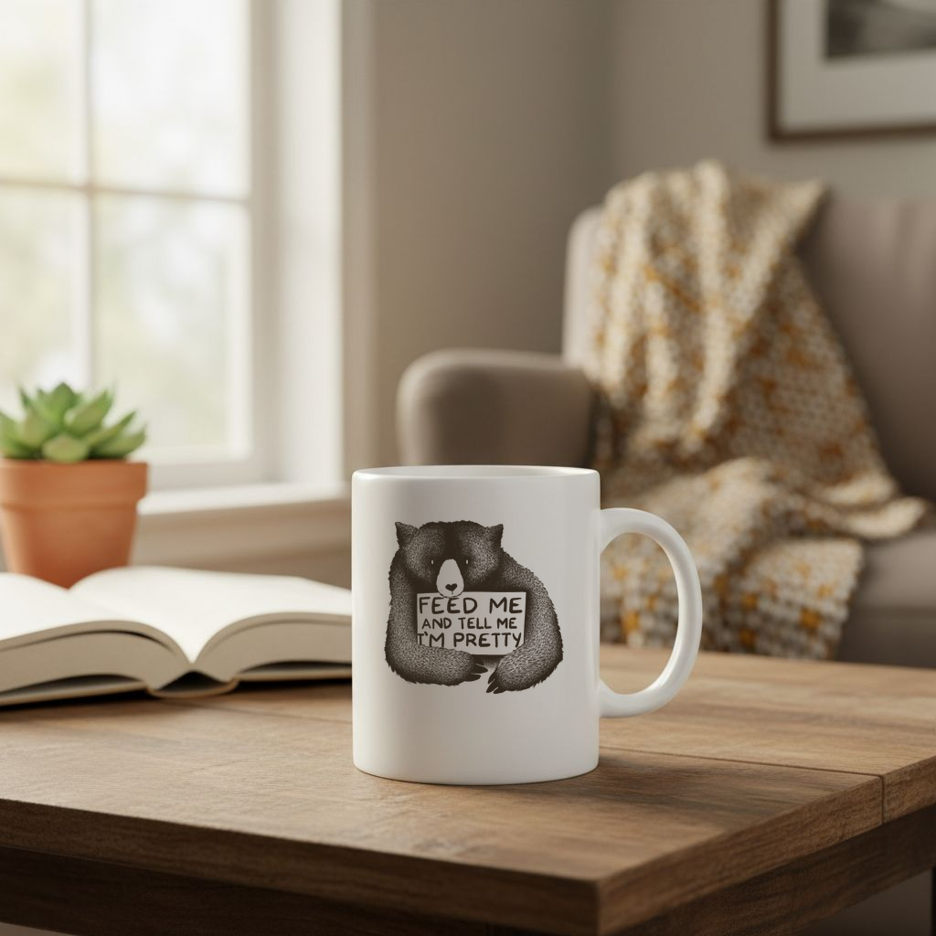 Feed Me And Tell Me I'm Pretty - 11Oz - Lifestyle02