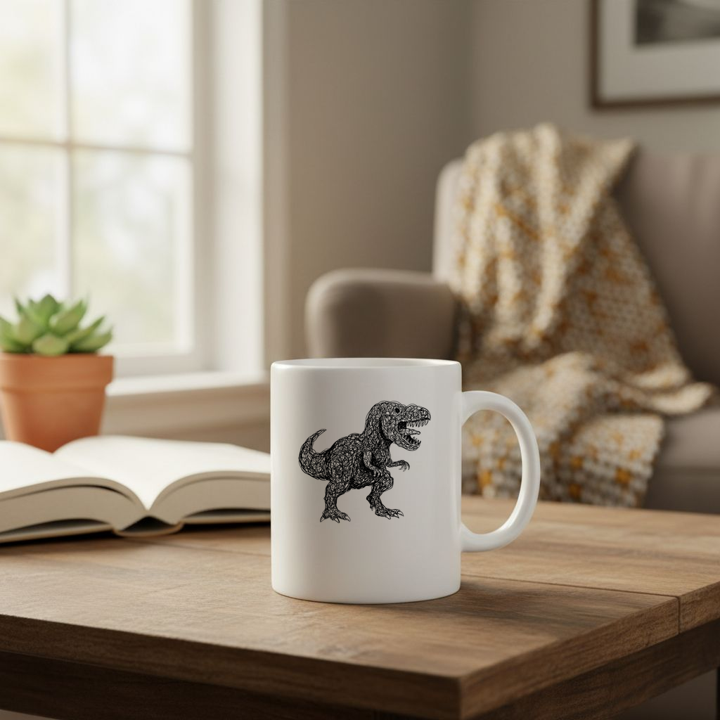 Lines Dinosaur - 11Oz - Lifestyle02