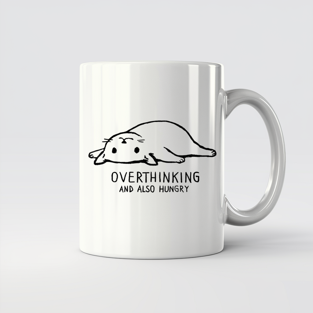 Overthinking and also hungry - 11Oz - Main2