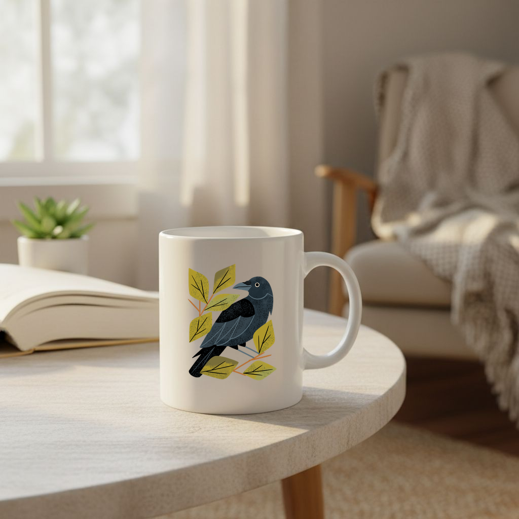 Perching Raven - 11Oz