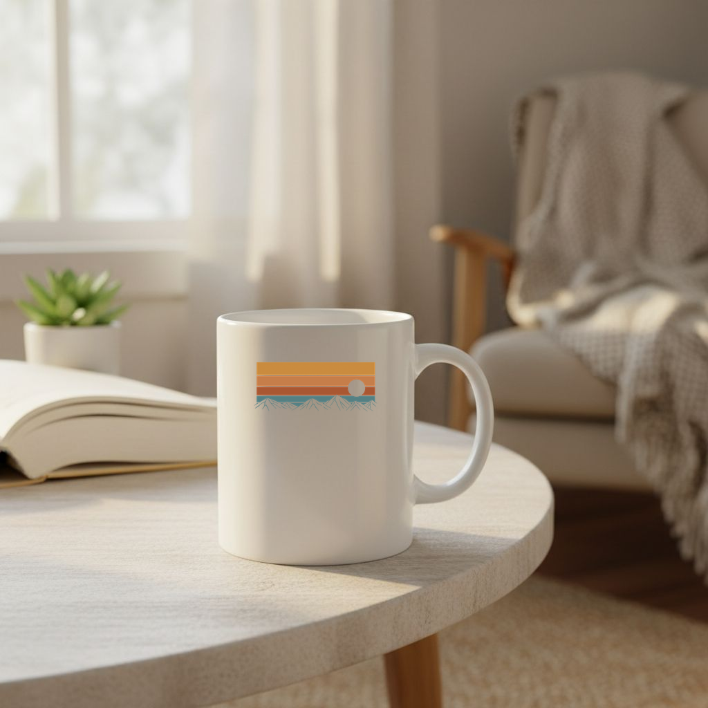 Retro Mountainscape - 11Oz