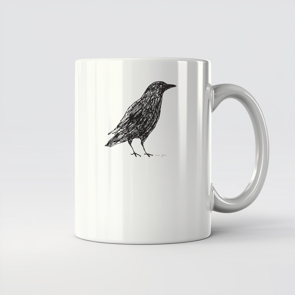 scribble crow - 11Oz - Main2