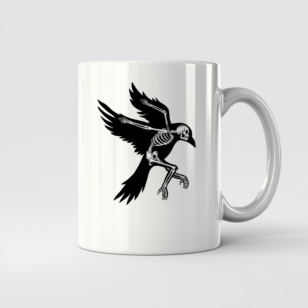 Skeleton Raven - 11Oz - Main2