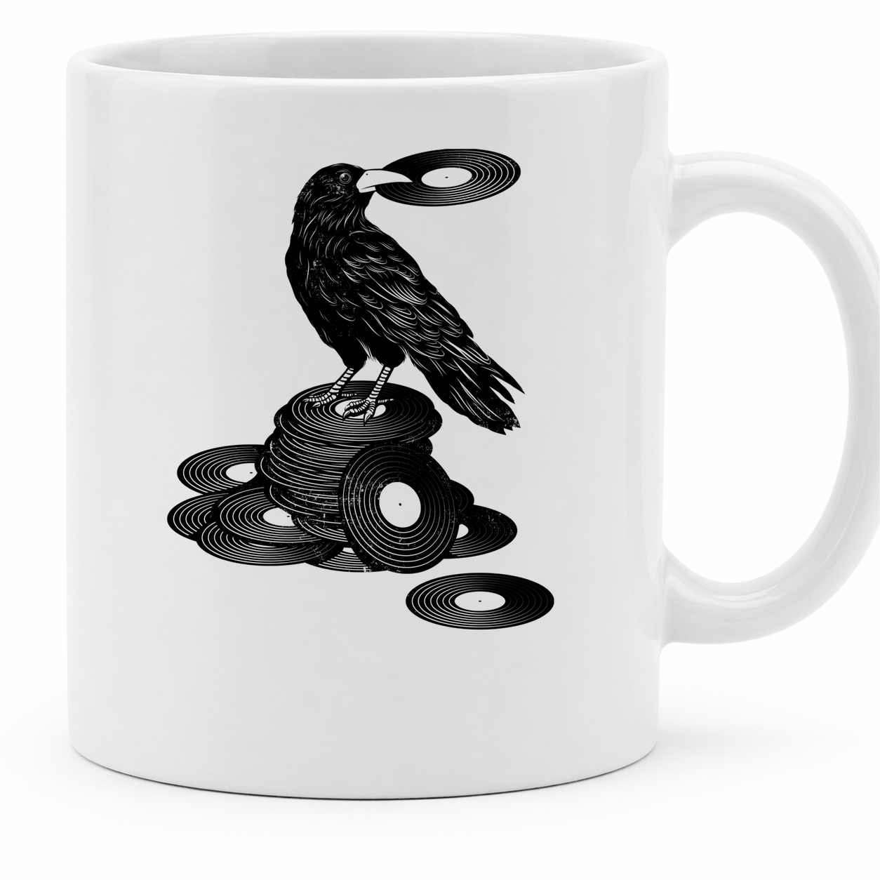 Vinyl Crow Retro Music by Tobe Fonseca - 11Oz - Main